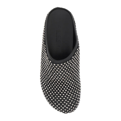 MARNI-Leather Fussbett Clogs Rhinestones-JOHN JULIA