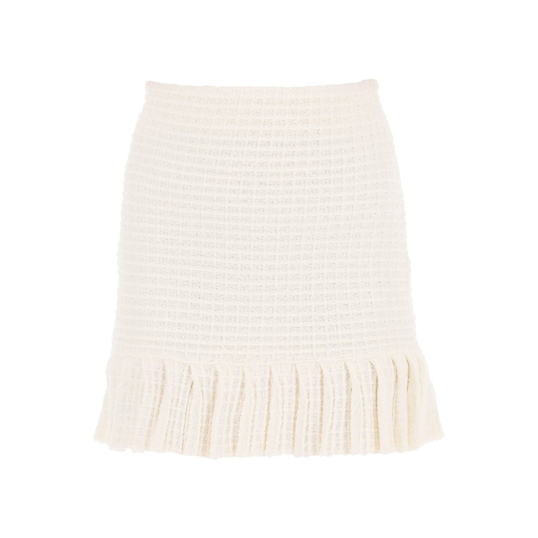 Knitted Mini Skirt In Sequin Knit