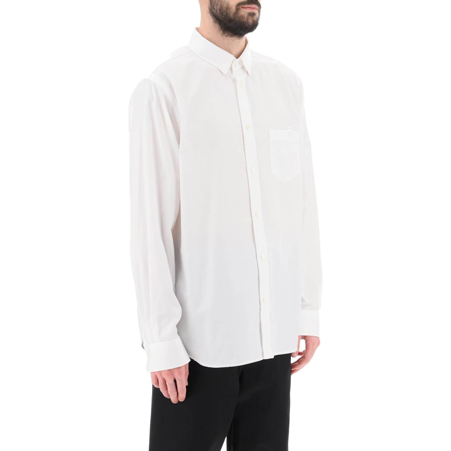 Thomas Mason Cotton Poplin Long-Sleeved Shirt