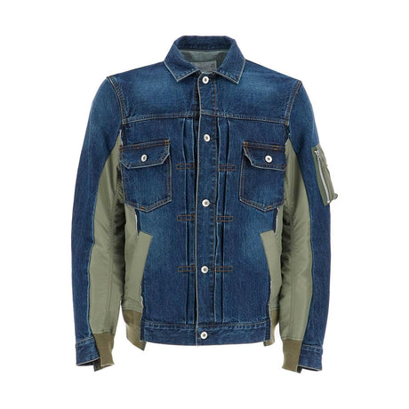 Denim and Nylon Twill Jacket.