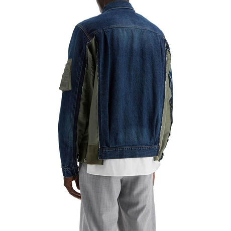 Denim and Nylon Twill Jacket.