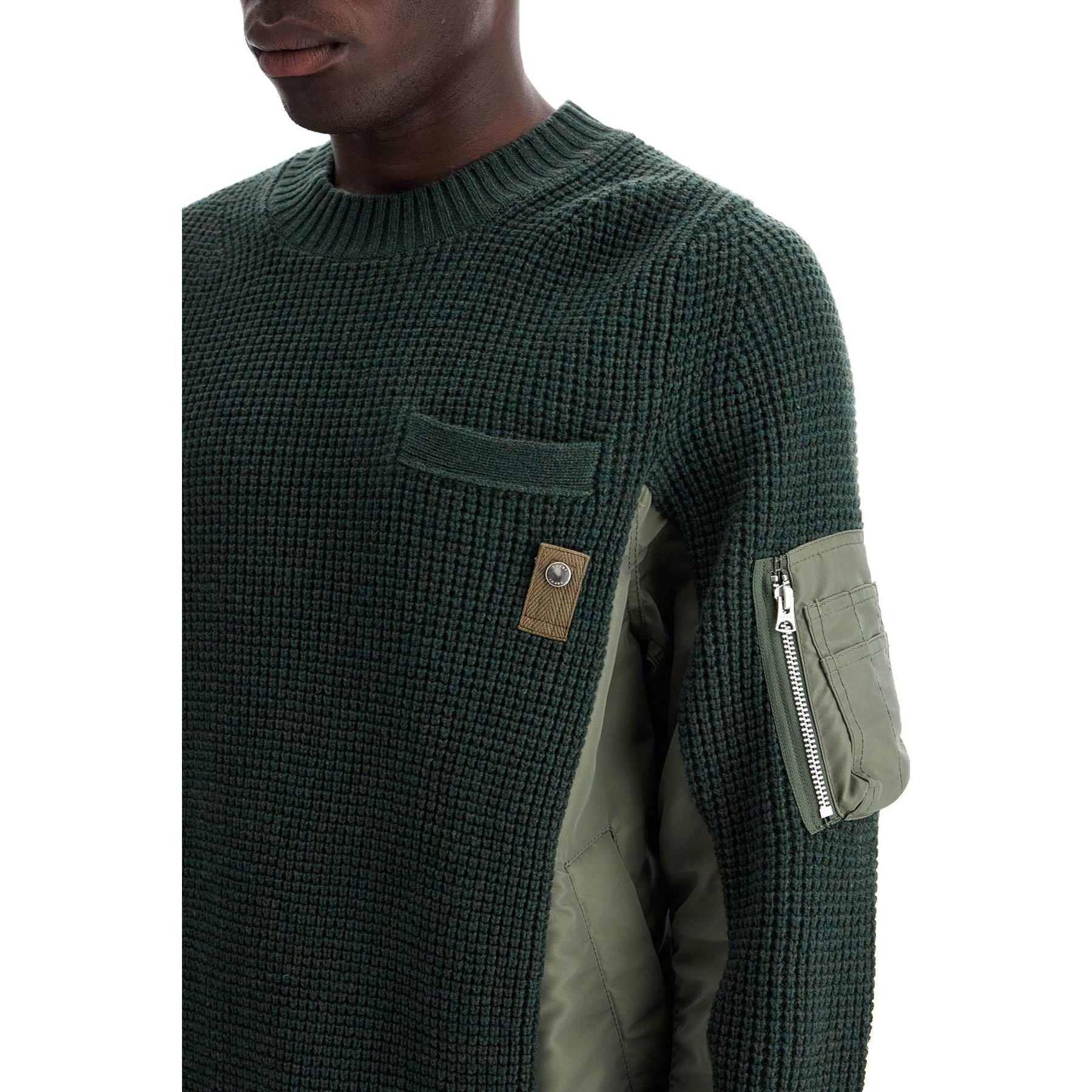 MA-1 X Wool Knit Sweater