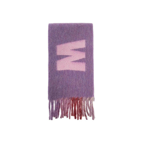 Maxi Logo Mohair and Wool Scarf.