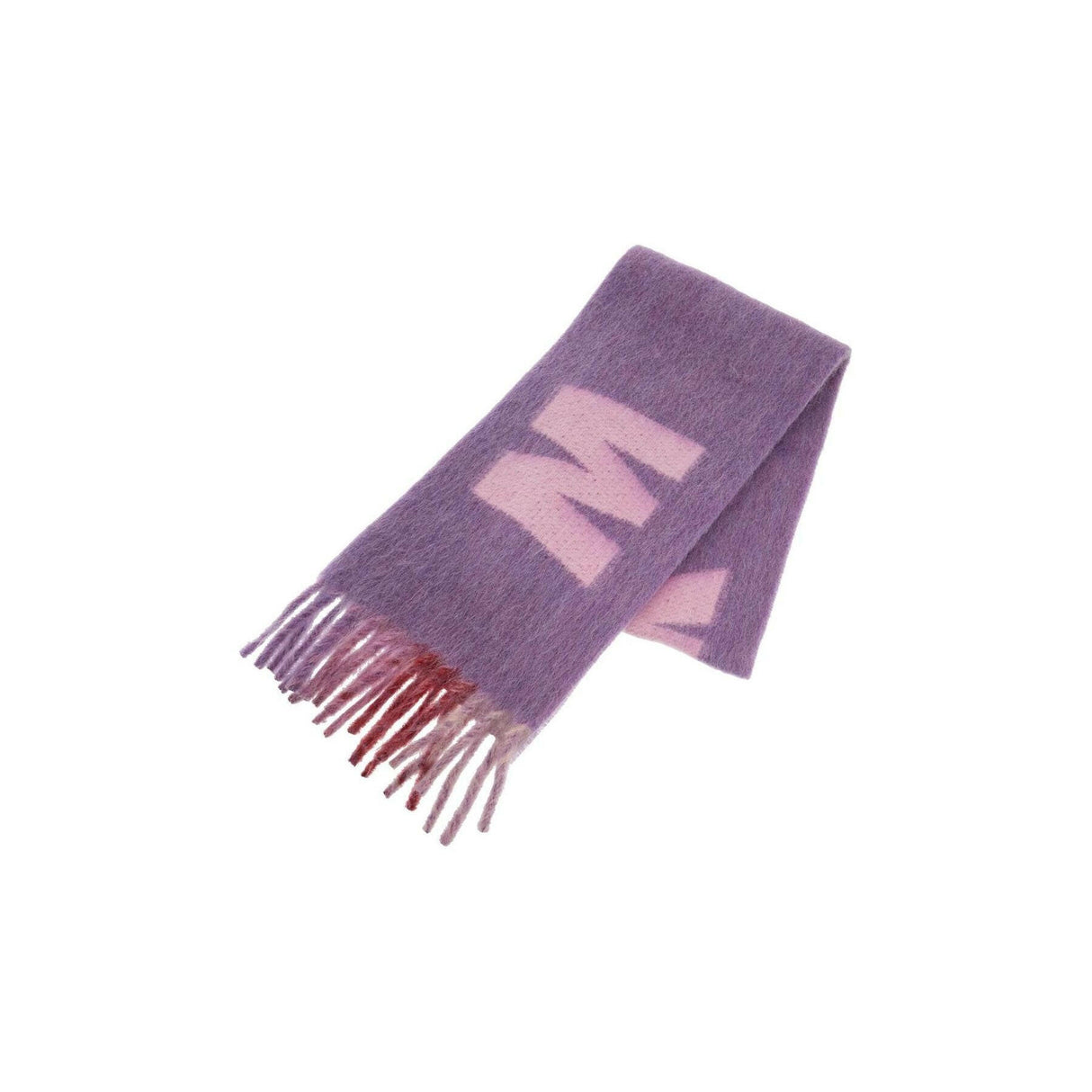 Maxi Logo Mohair and Wool Scarf.