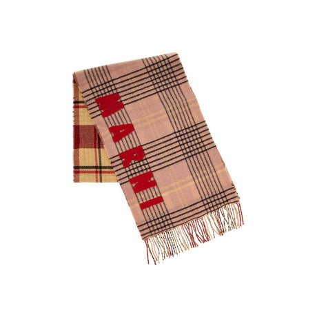 MARNI-Double Check Wool Scarf In 8 -JOHN JULIA.