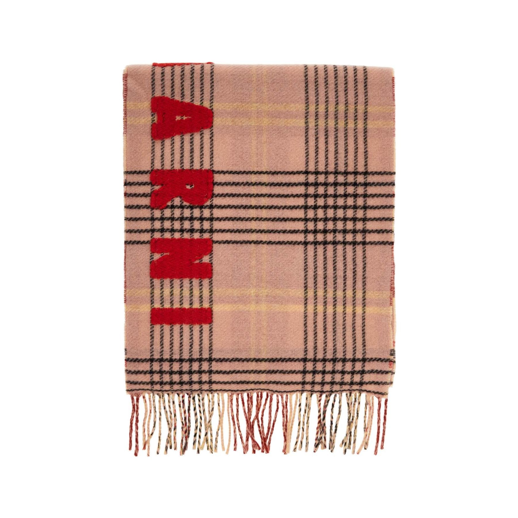 MARNI-Double Check Wool Scarf In 8 -JOHN JULIA.