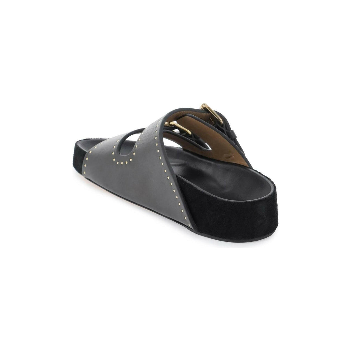 Lennyo Open-Toed Leather Sandals.