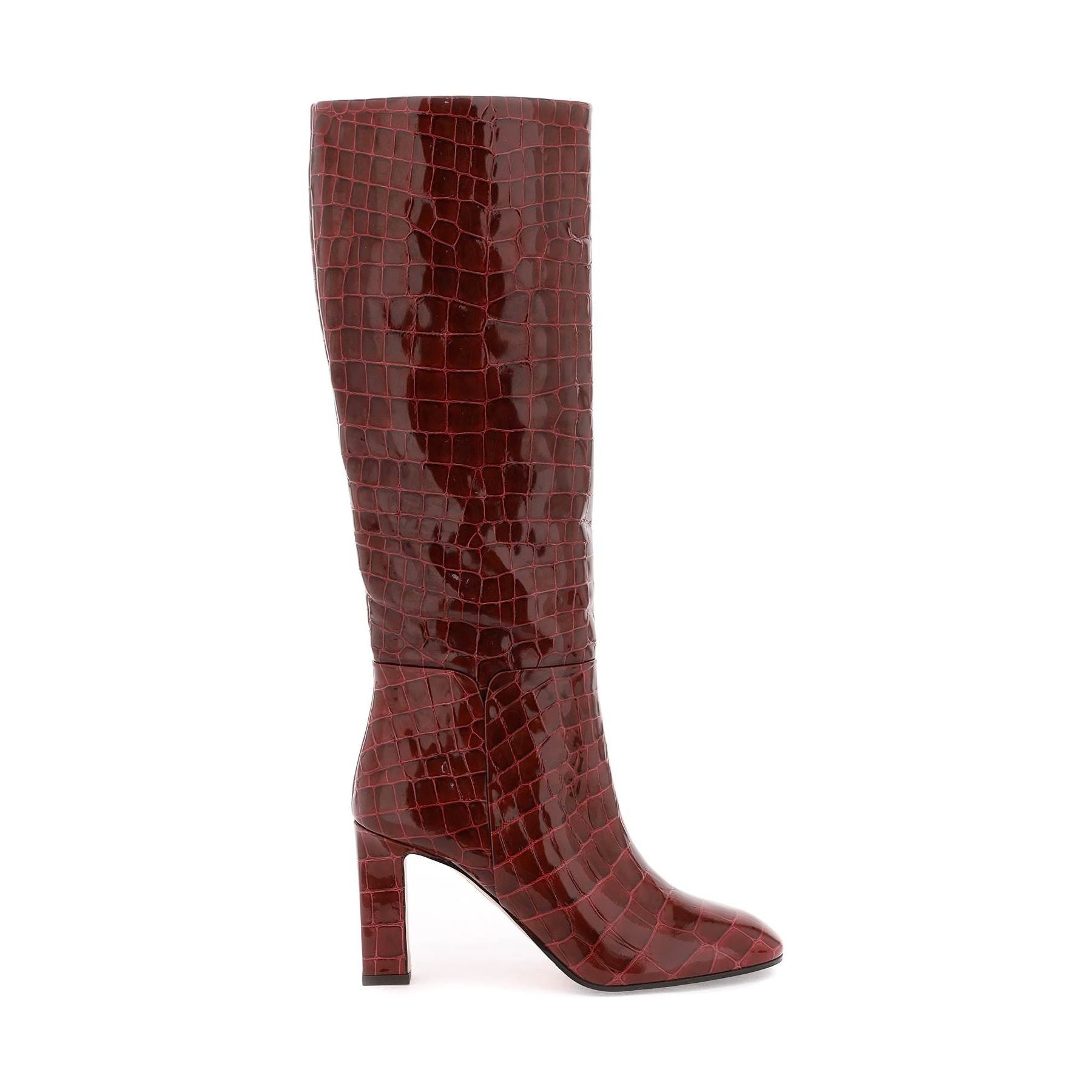 Croc-Embossed Leather Sellier 85 Boots