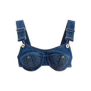 Denim Bralette Top