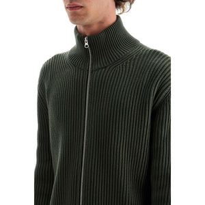 Turtleneck Knit Cardigan.