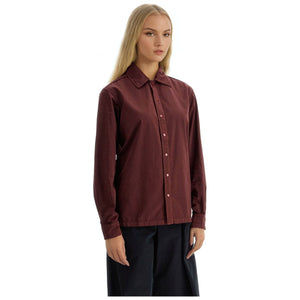 LEMAIRE-Cotton Satin Snap Shirt -JOHN JULIA.