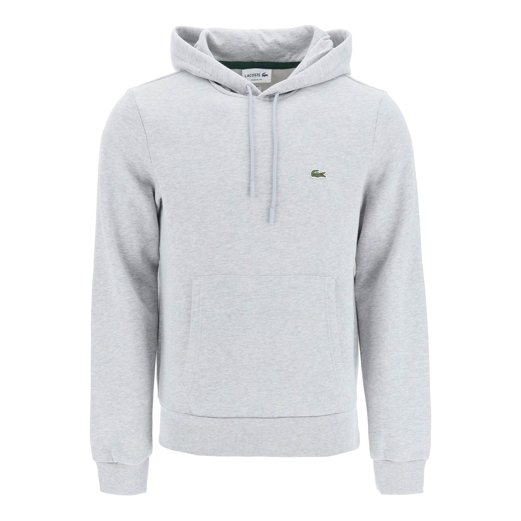 LACOSTE-Cotton Jersey Hoodie -JOHN JULIA.