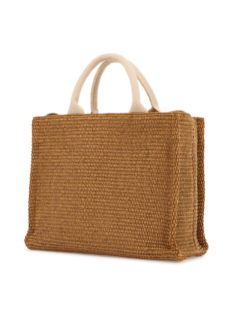 Raffia-Effect Canvas Tote Bag-Marni-JOHN JULIA