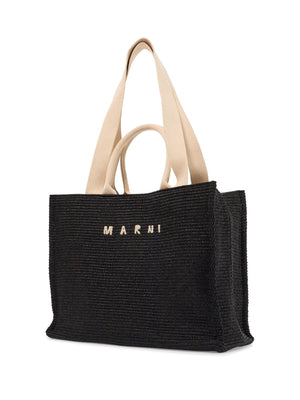 Raffia Effect Tote Bag-Marni-JOHN JULIA