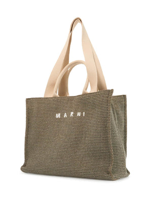 Raffia Effect Tote Bag-Marni-JOHN JULIA