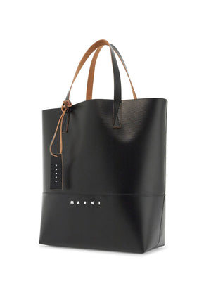 Logo Print Canvas Tote Bag-Marni-JOHN JULIA