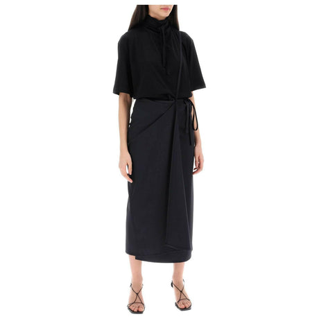 Tailored Lightweight Wool Midi Skirt.