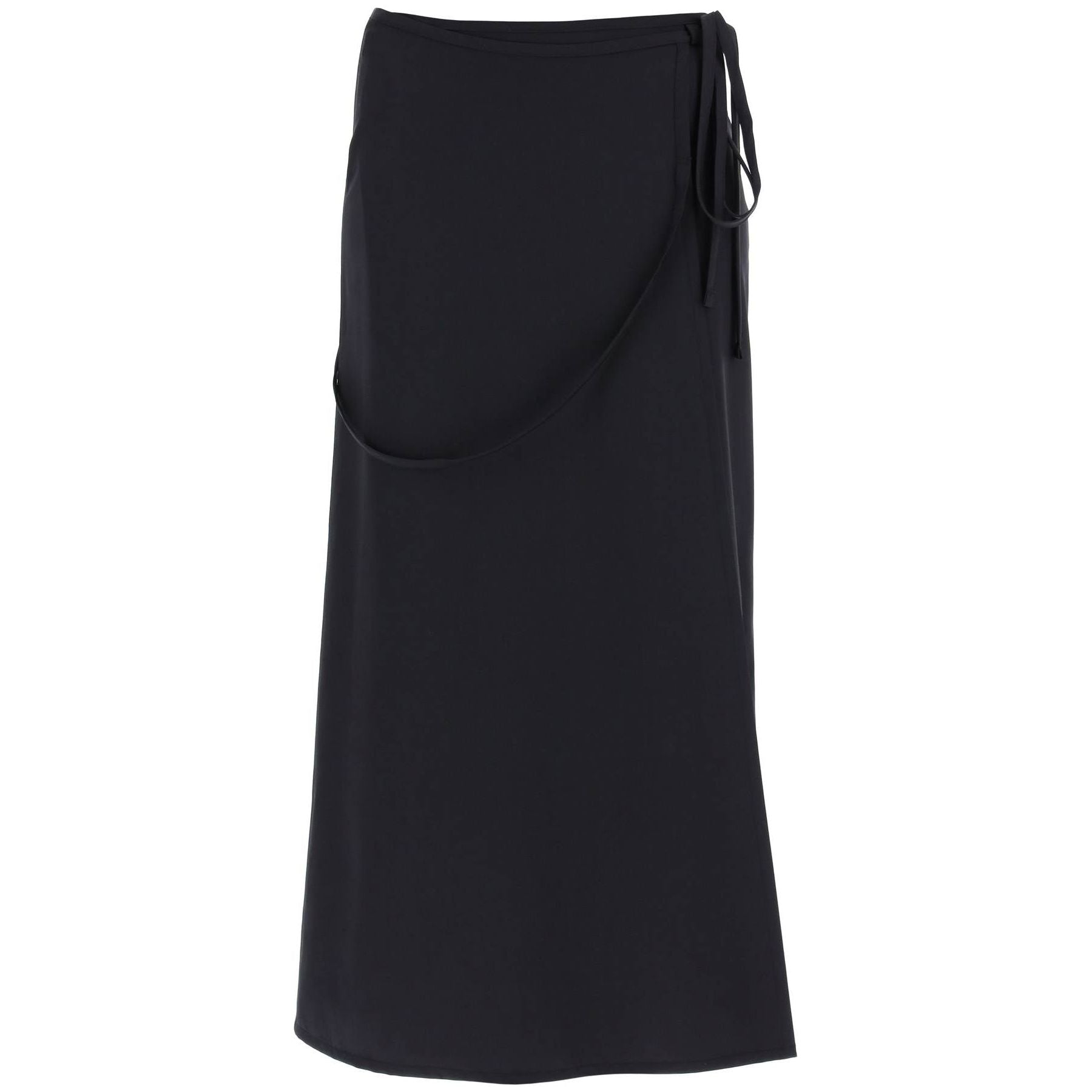 Tailored Lightweight Wool Midi Skirt