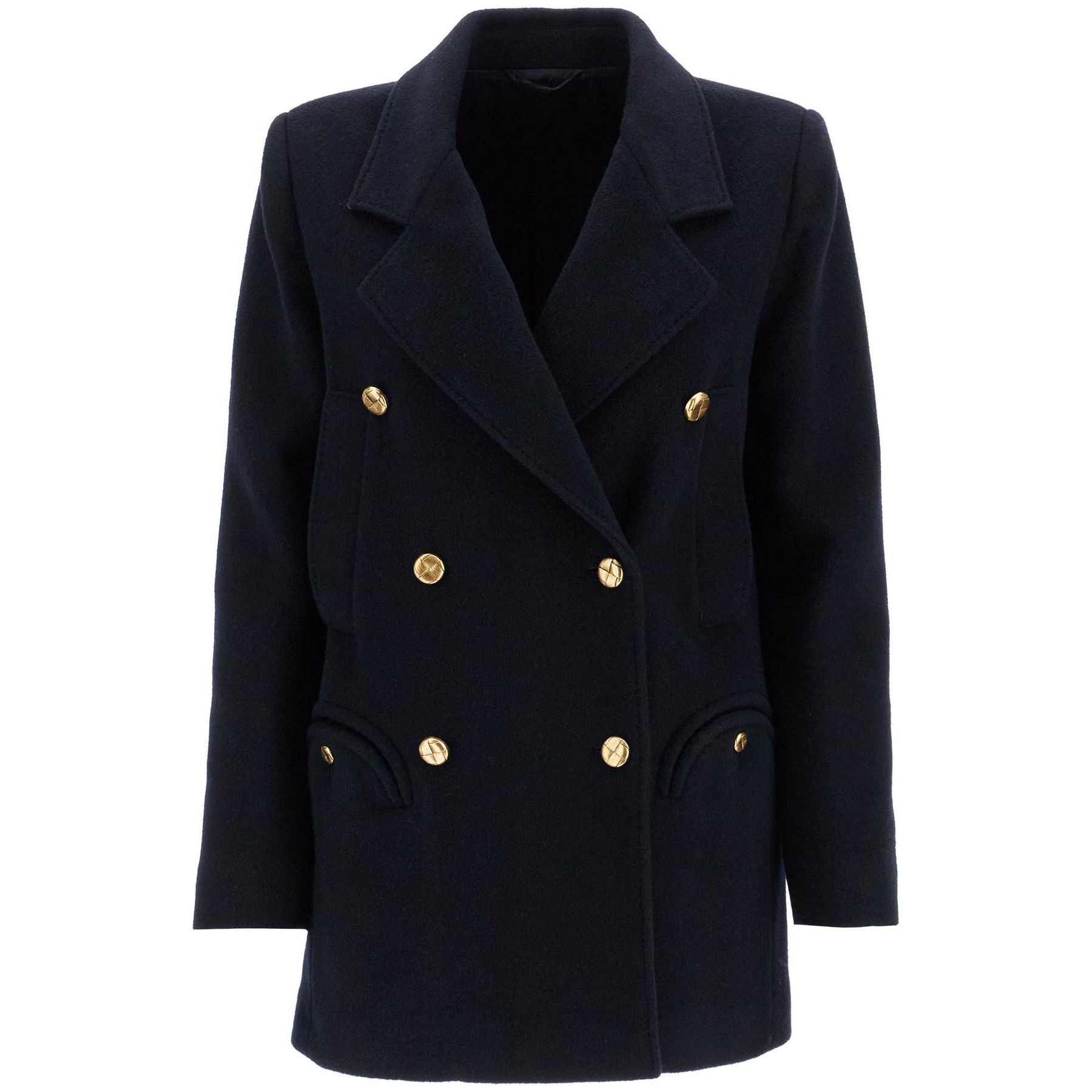 BLAZE MILANO-Pegaso Sealady Double-Breasted Peacoat -JOHN JULIA.