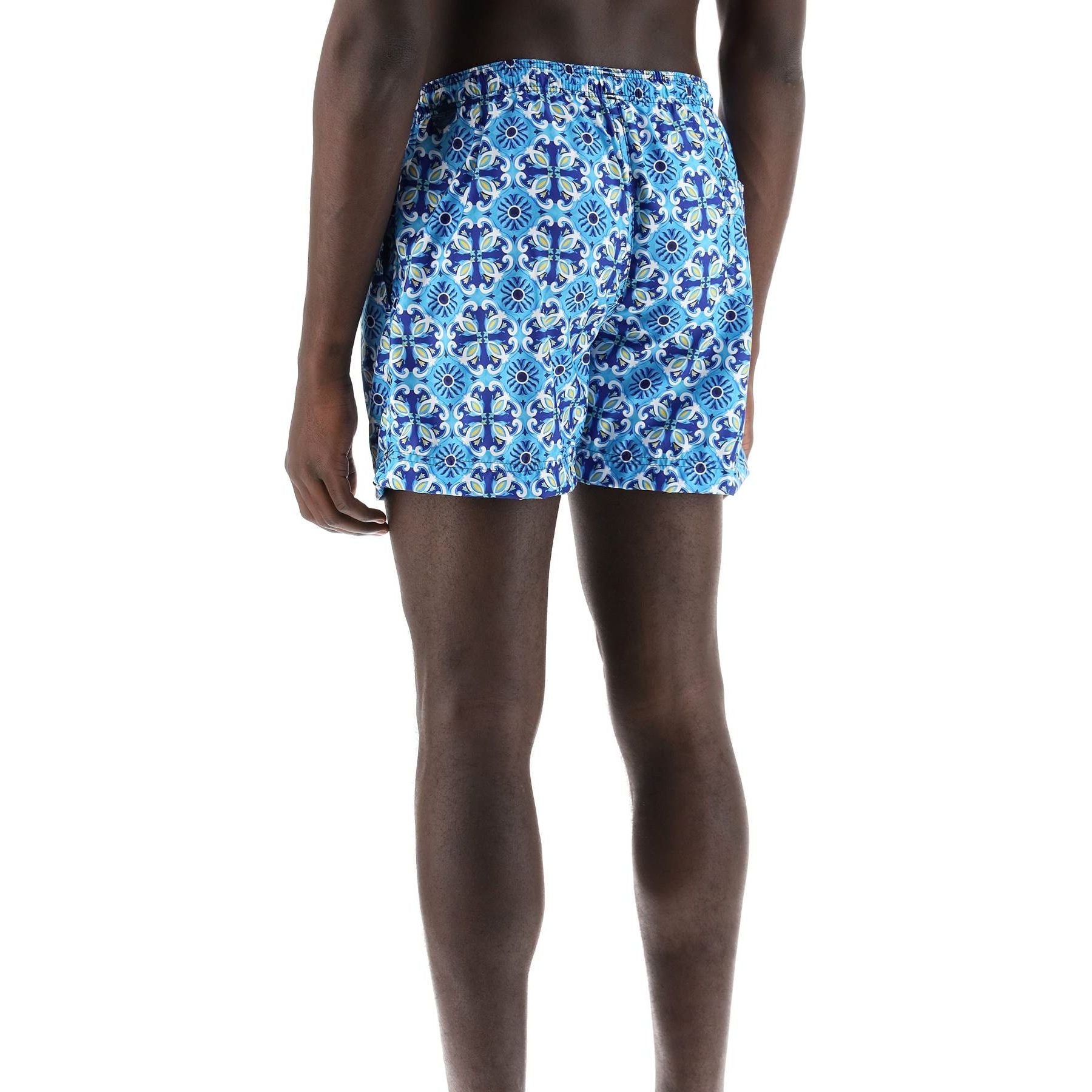 Recycled Amalfi Print Swim Shorts