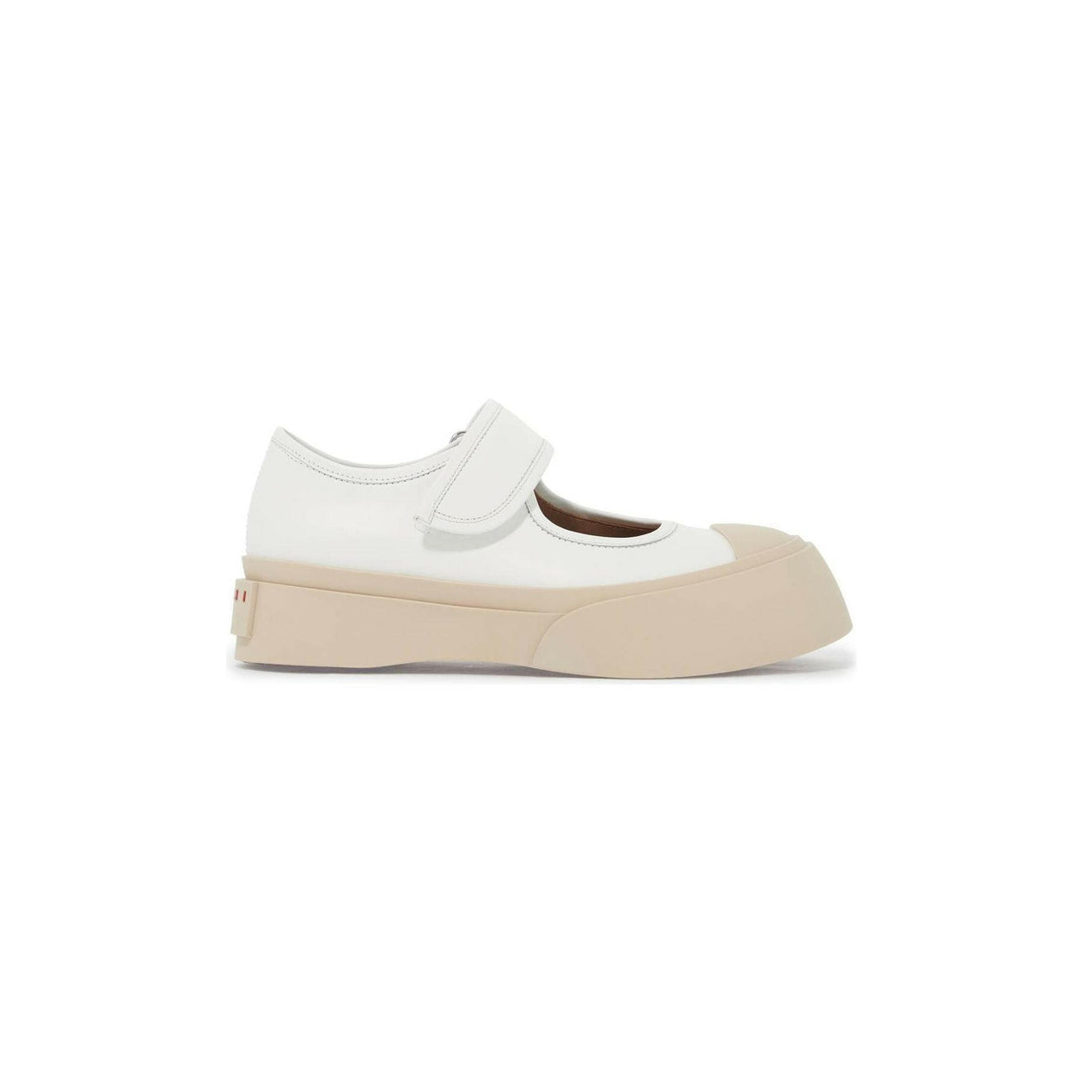 Pablo Mary Jane Nappa Leather Sneakers.