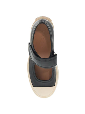 Pablo Mary Jane Leather Sneakers-Marni-JOHN JULIA