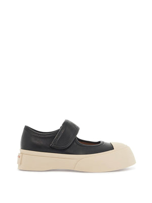 Pablo Mary Jane Leather Sneakers-Marni-JOHN JULIA