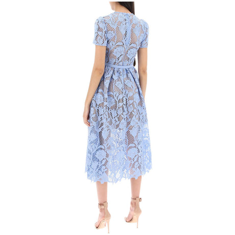 Floral Lace Midi Dress With Eight