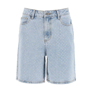 Rhinestone Denim Shorts.