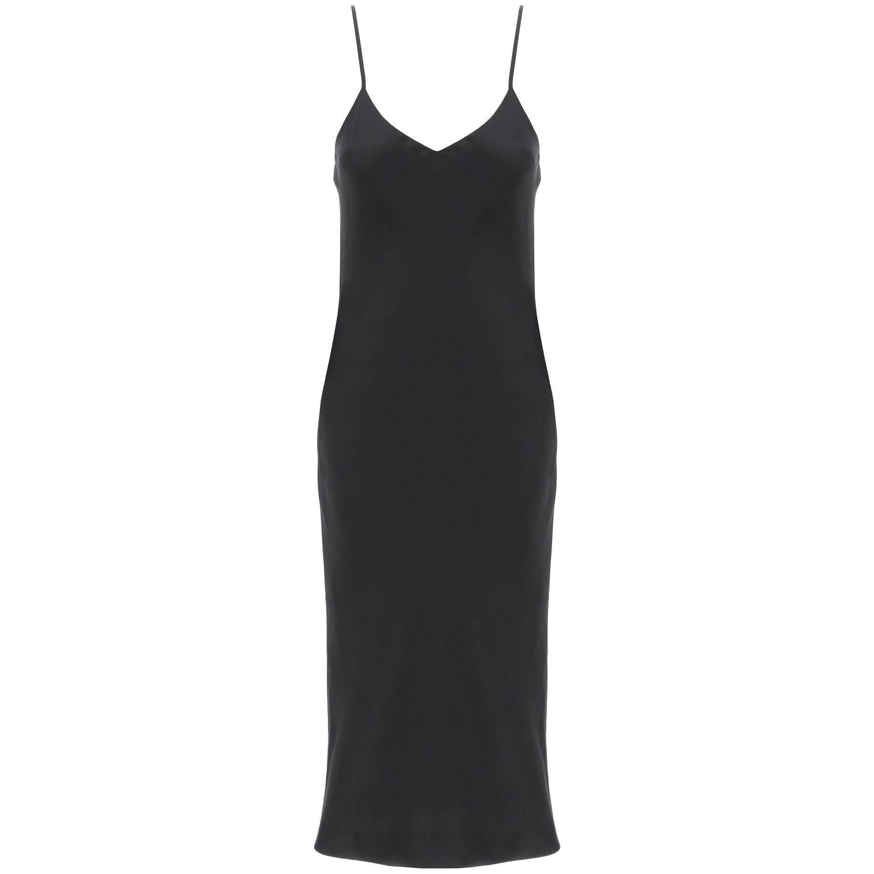 Crêpe Satin Slip Dress