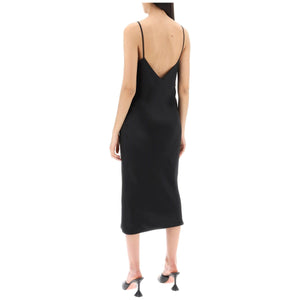 Crêpe Satin Slip Dress