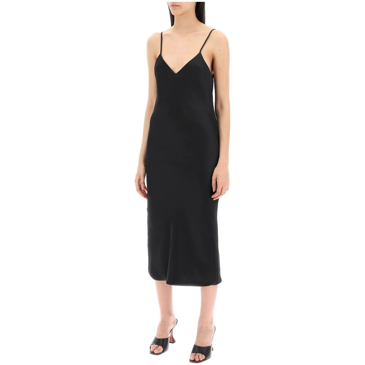 Crêpe Satin Slip Dress