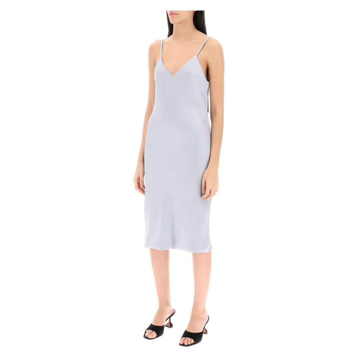 Crepe Satin Slip Dress