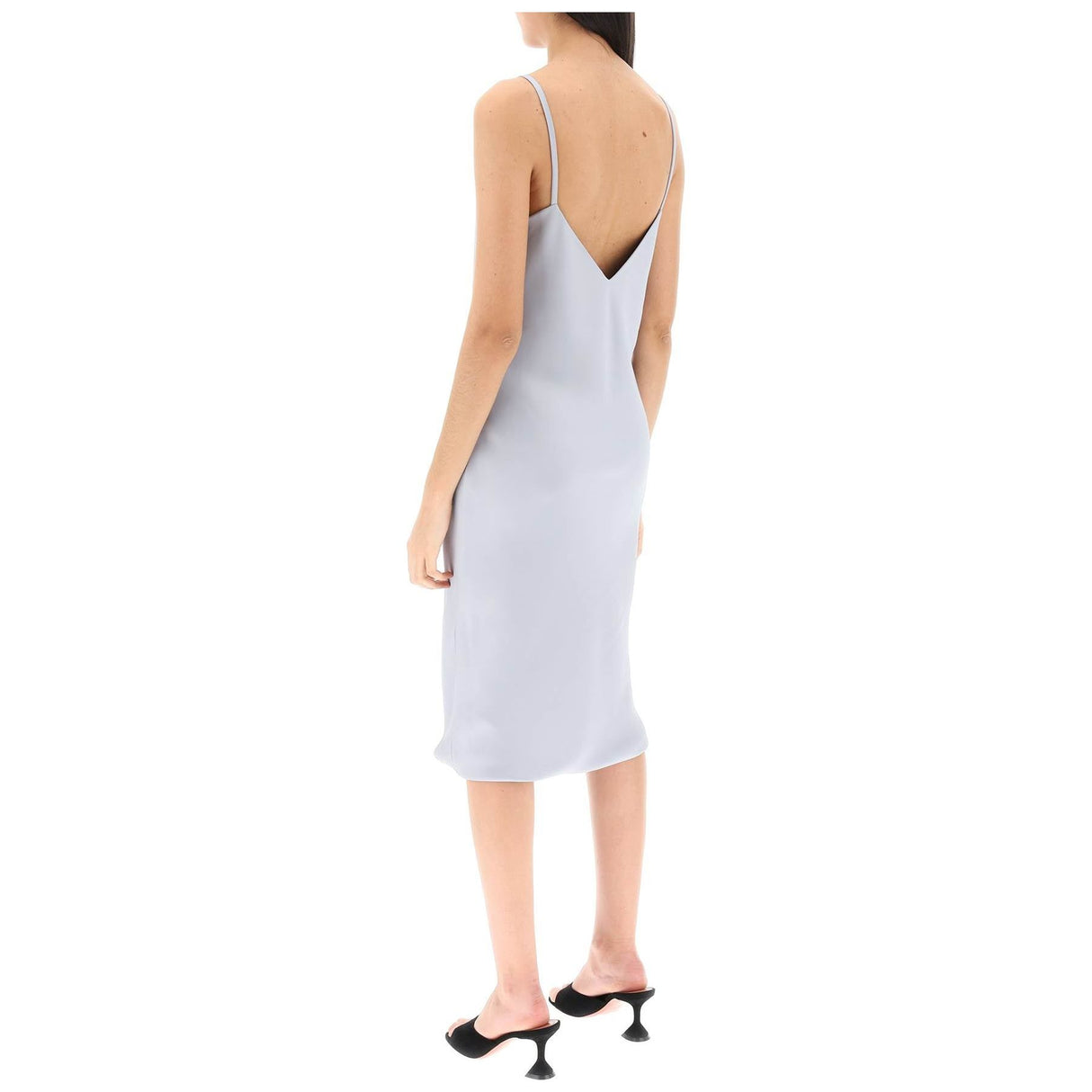 Crepe Satin Slip Dress