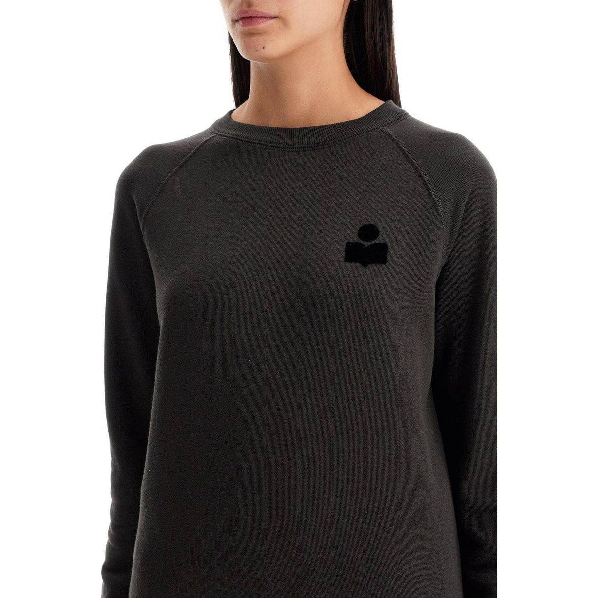 Milla Cotton Sweatshirt With Round Neck.