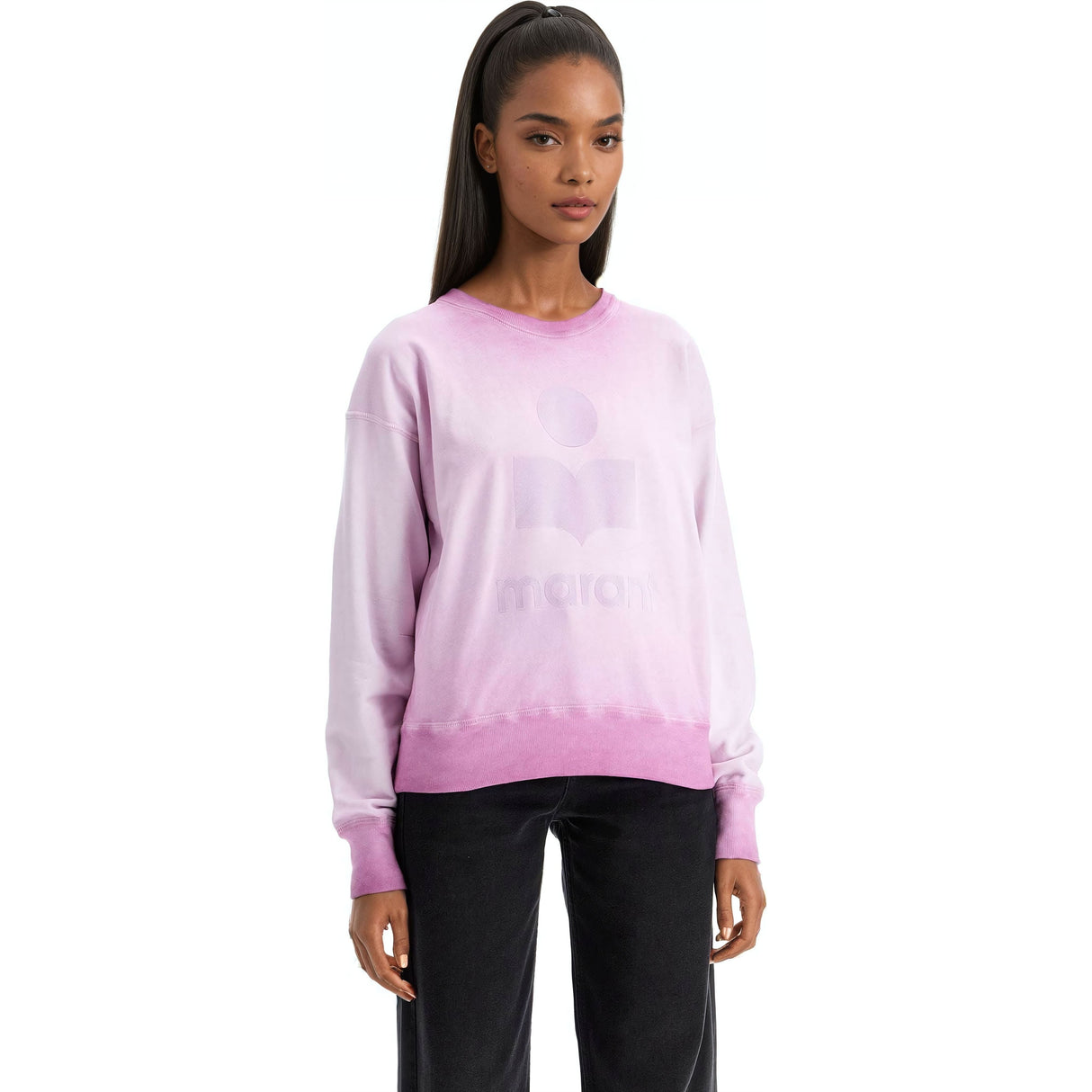 ISABEL MARANT ETOILE-'Mobyli' Washed Effect Sweatshirt -JOHN JULIA.