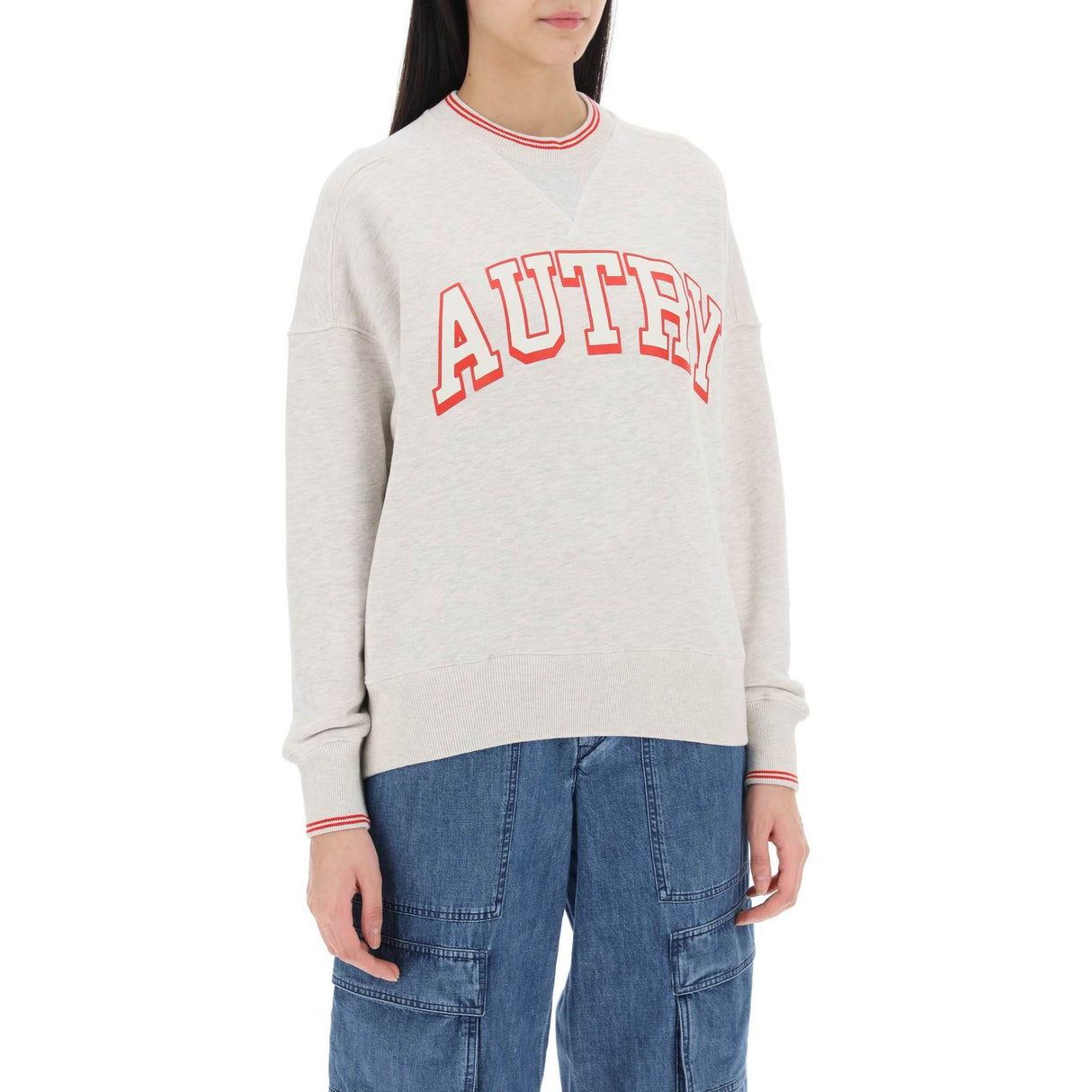 Varsity Sweatshirt in Cotton-Blend French Terry