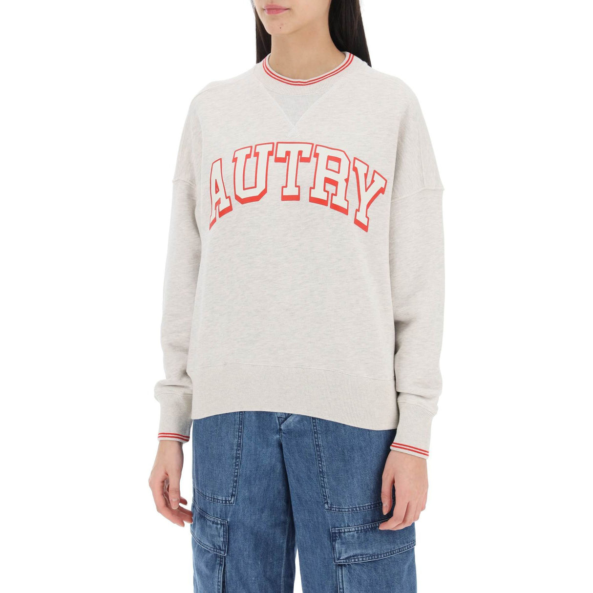 Varsity Sweatshirt in Cotton-Blend French Terry