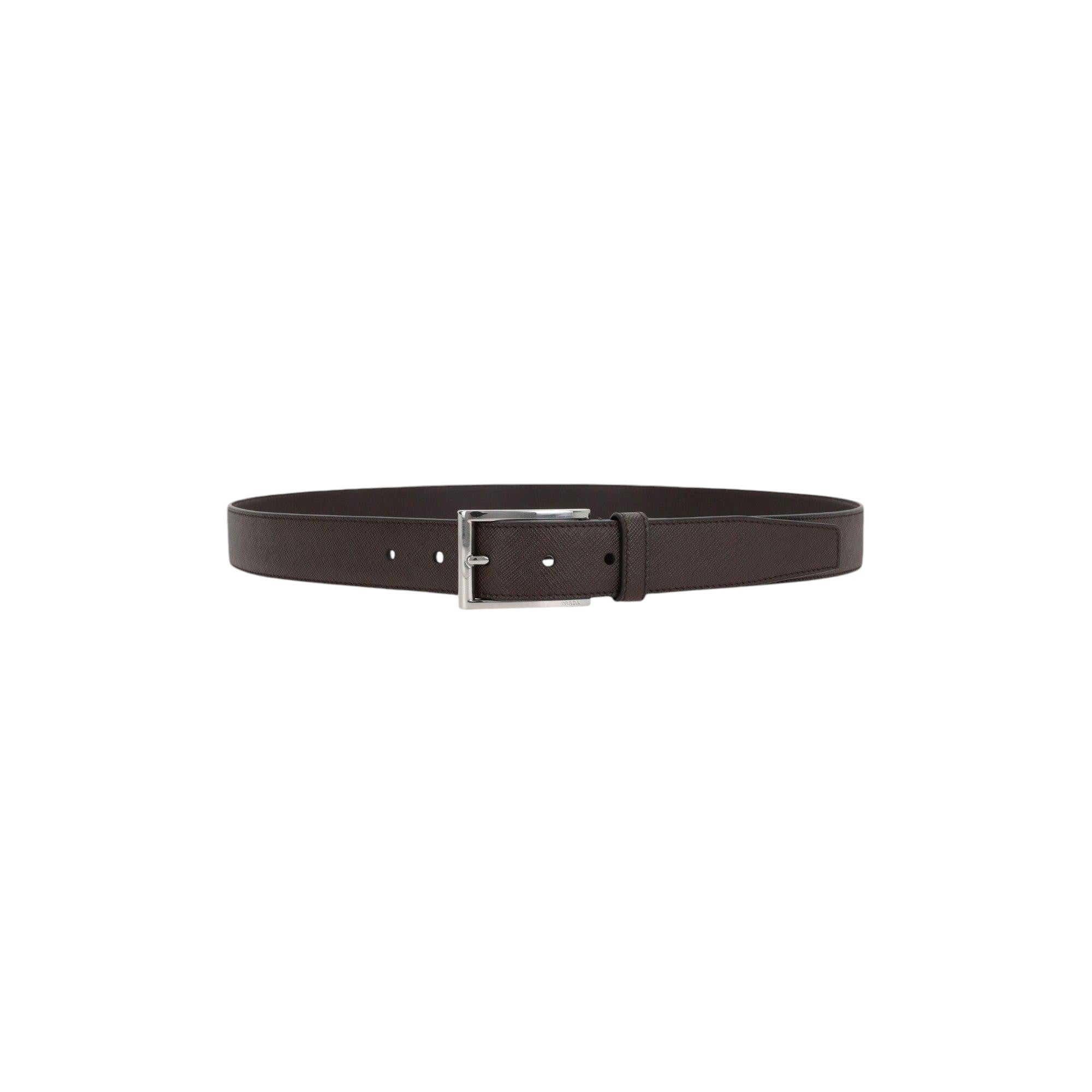 Saffiano Leather Belt-PRADA-JOHN JULIA