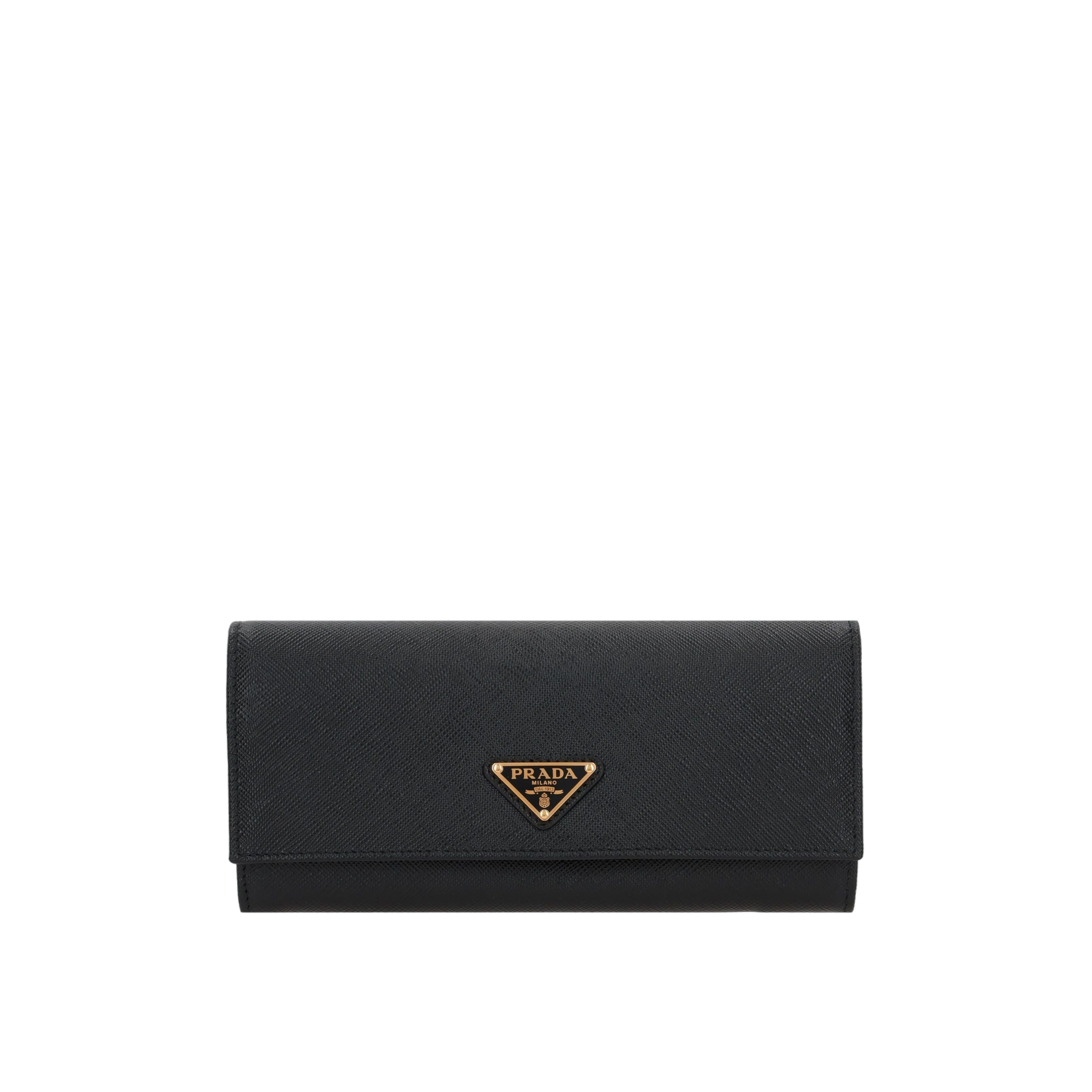 Saffiano Leather Continental Wallet-PRADA-JOHN JULIA