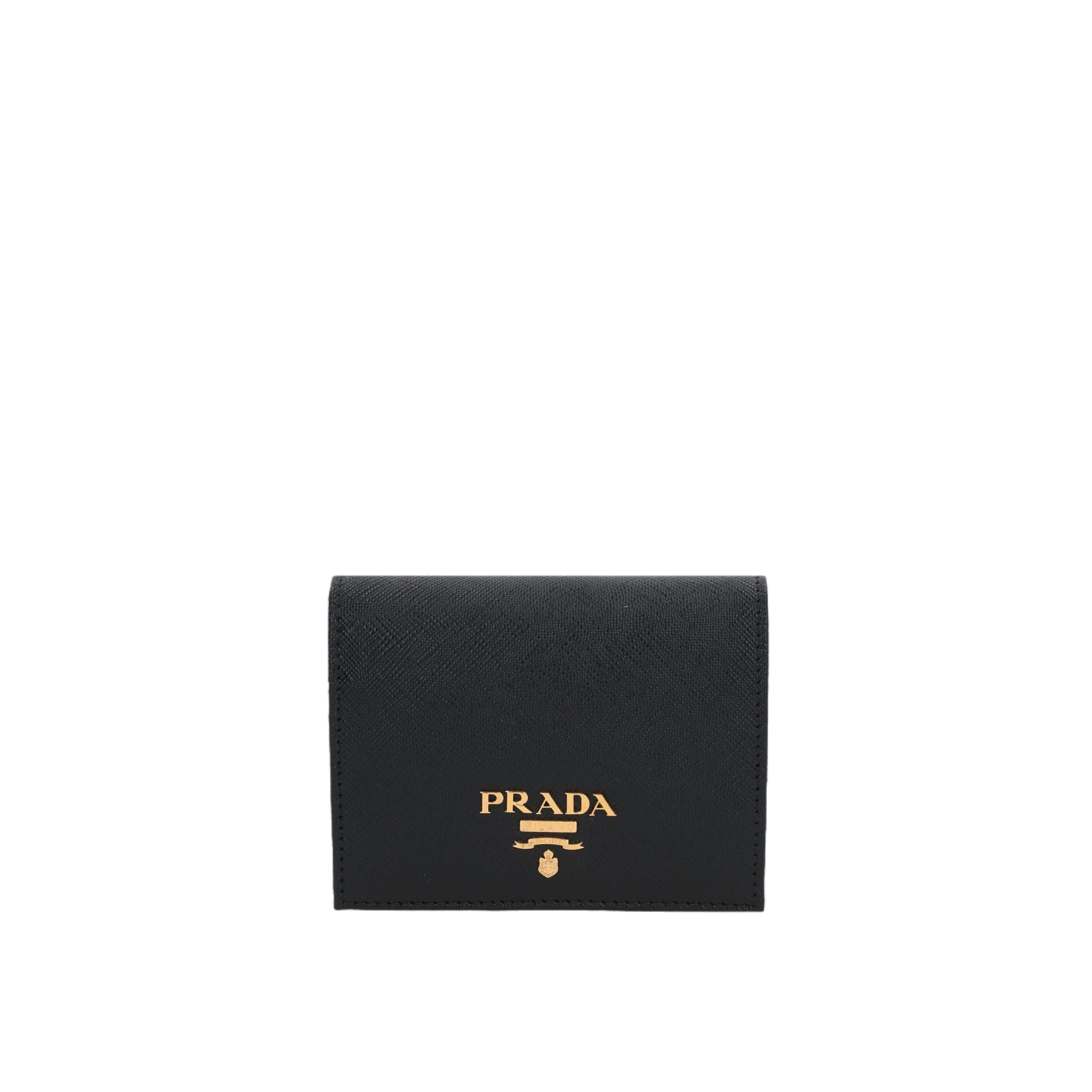 Saffiano Leather French Wallet-PRADA-JOHN JULIA