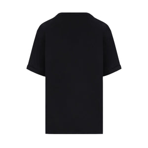 Saint Laurent Print Cotton T-shirt-SAINT LAURENT-JOHN JULIA