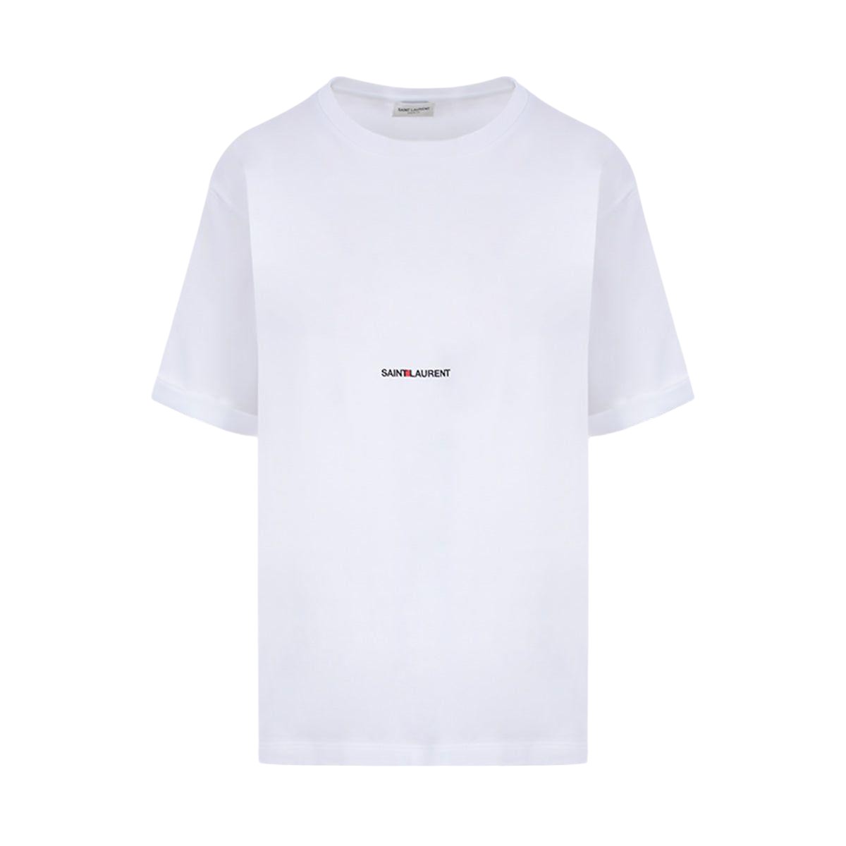 Saint Laurent Print Cotton T-shirt-SAINT LAURENT-JOHN JULIA