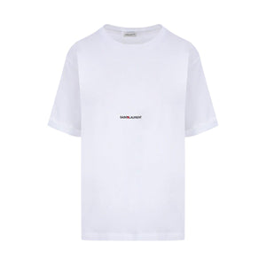 Saint Laurent Print Cotton T-shirt-SAINT LAURENT-JOHN JULIA