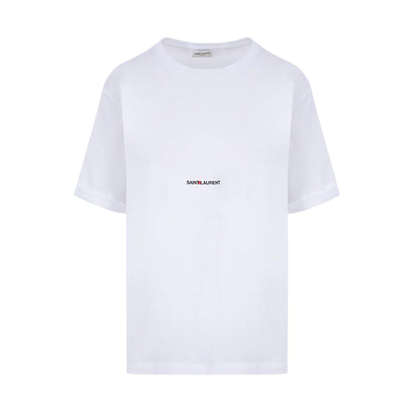 Saint Laurent Print Cotton T-shirt-SAINT LAURENT-JOHN JULIA