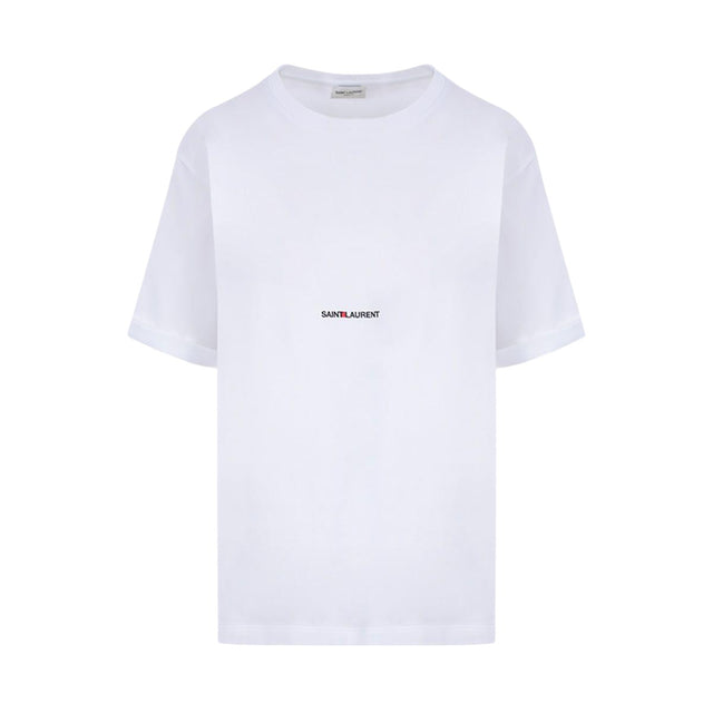 Saint Laurent Print Cotton T-shirt-SAINT LAURENT-JOHN JULIA