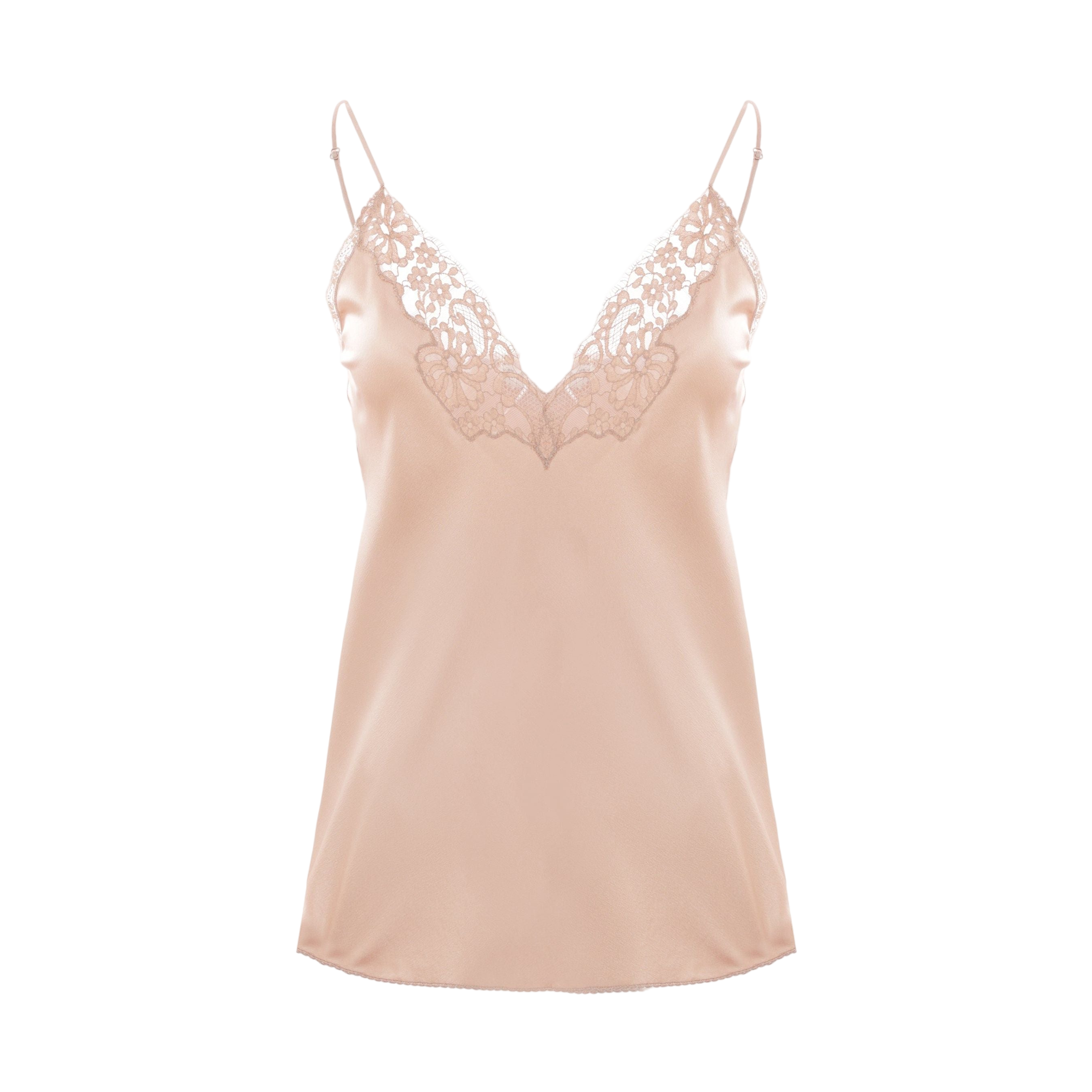 Satin and Lace Lingerie Top-SAINT LAURENT-JOHN JULIA