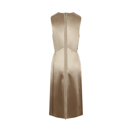 Satin Midi Dress-BOTTEGA VENETA-JOHN JULIA