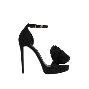 Satin Platform Sandals-DOLCE&GABBANA-JOHN JULIA