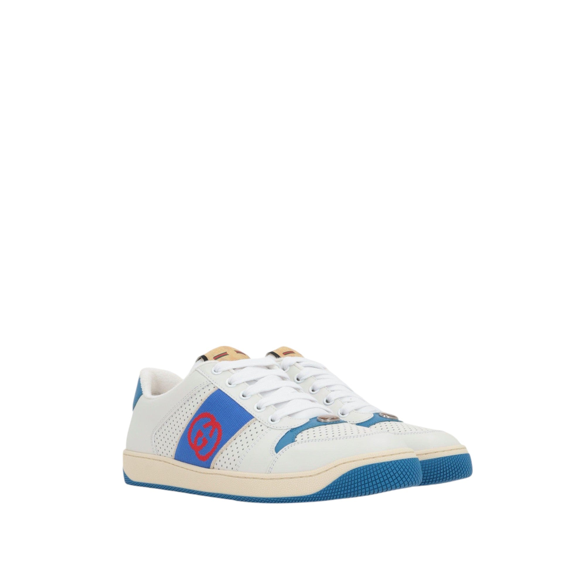 Screener Smooth Leather Sneakers-GUCCI-JOHN JULIA